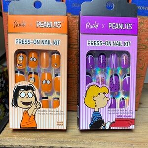 Rude x Peanuts Press-On Nail Kit Set of 2. New